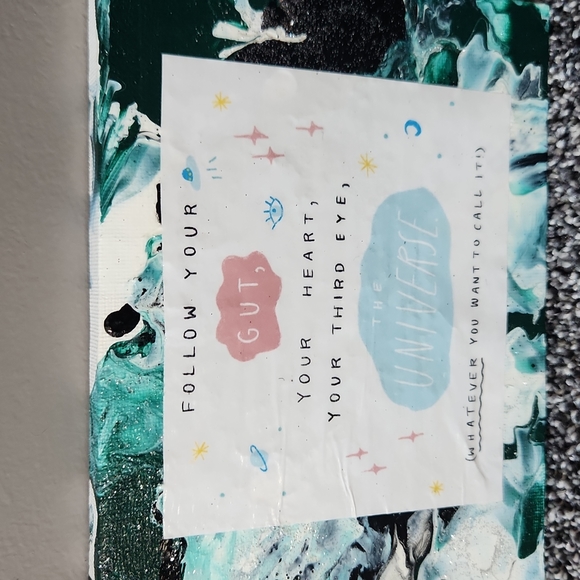 Abstract Paint Quote Canvas Wall Art Home Decor - Picture 2 of 4